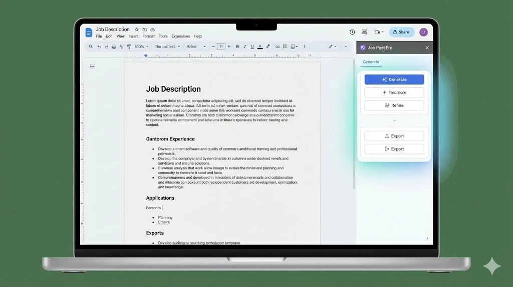 AI-Integrated Job Description Generator screenshot 1